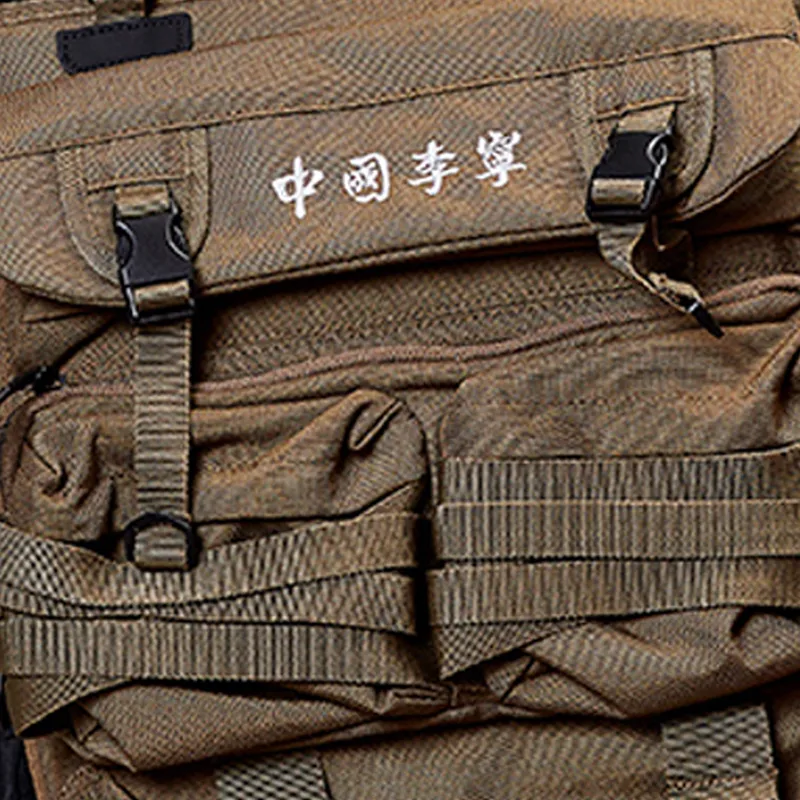 LiNing Polyester Handbag, Crossbody Bag, Backpack Regular Unisex Army Green-3
