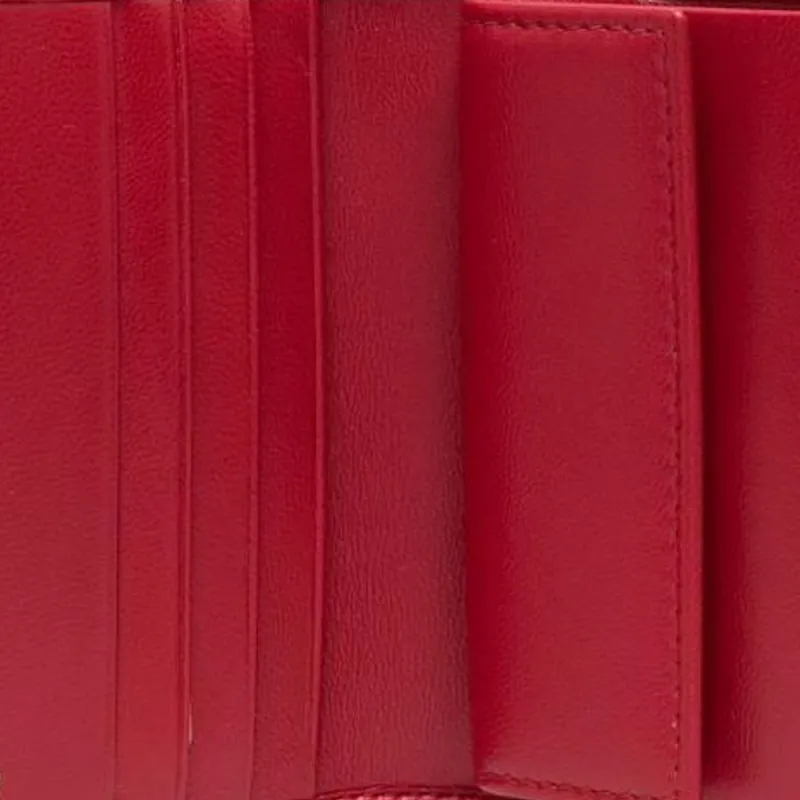 MIU MIU Leather Wallet Women's Red-4