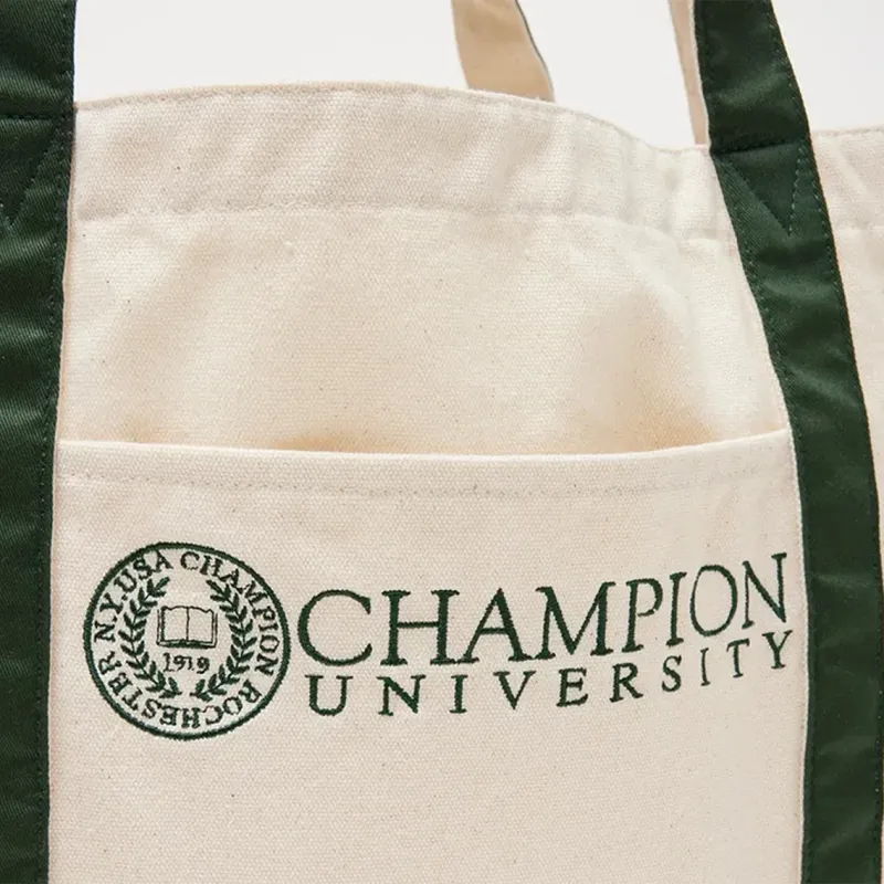 Champion Cotton Tote Bag Shopping Bag Handbag Shoulder Bag Regular Men's Dark Green-4