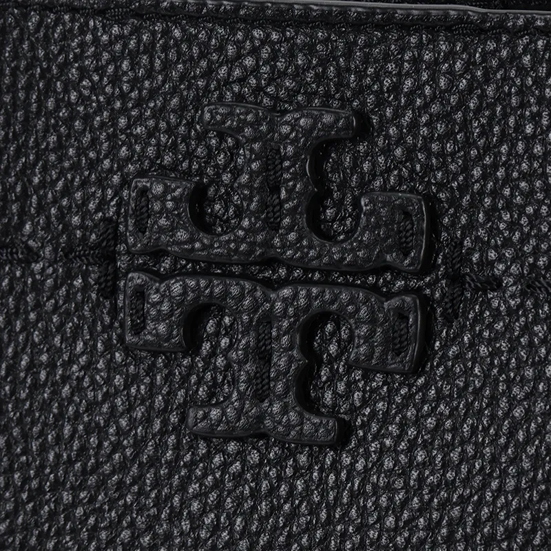 TORY BURCH McGraw Cow Leather Bucket Bags Shoulder Bags Handbags Small Size Women's Black-4