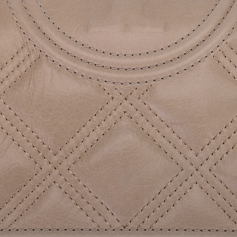 TORY BURCH Fleming Lambskin Shoulder Bag, Crossbody Bag Women's Apricot Wax-4
