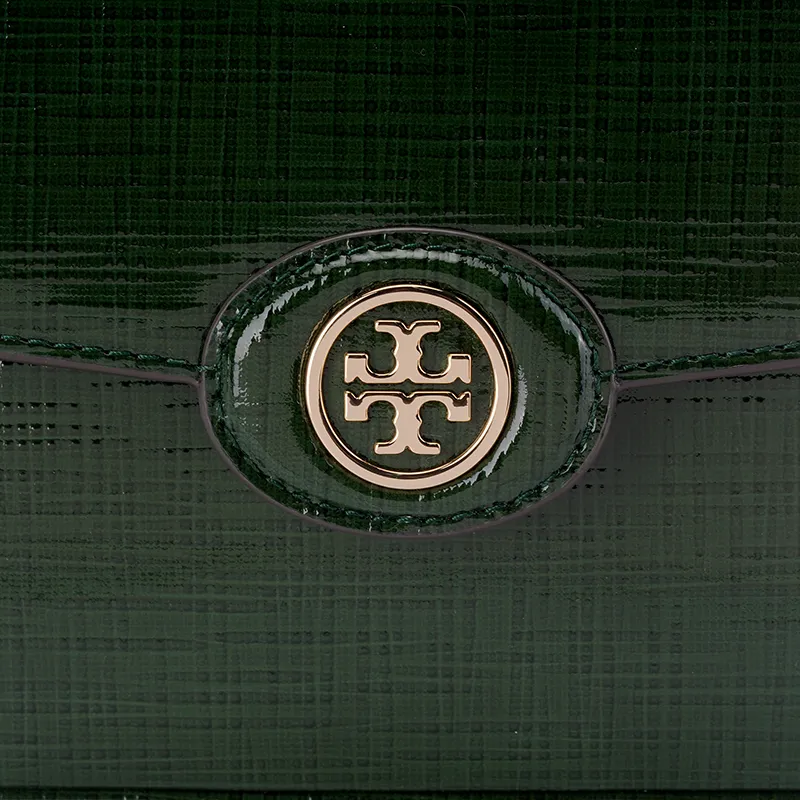 TORY BURCH Robinson Crosshatched Convertible Shoulder Bag-4