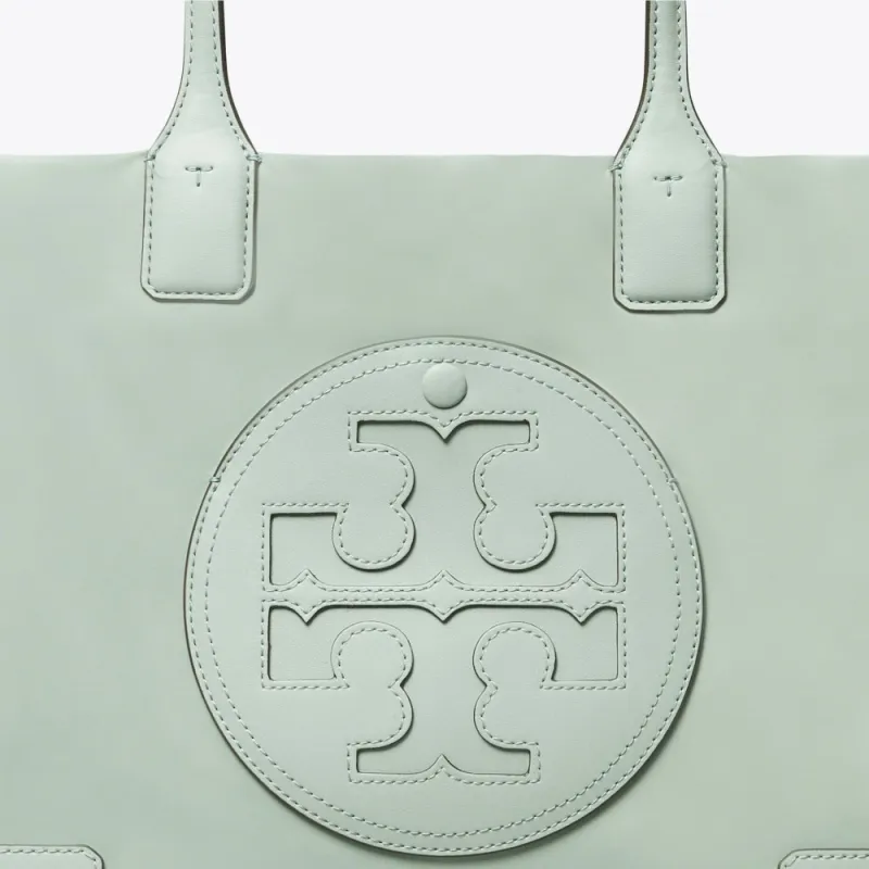 TORY BURCH Ella Artificial Leather Tote Bag, Shopping Bag, Handbag, Shoulder Bag Small Size Women's Mist Pine Green-3