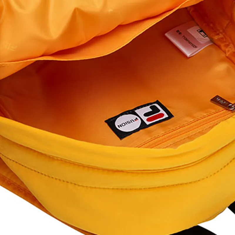 FILA FUSION Fabric Backpack Regular Women's Golden Orange Yellow-3