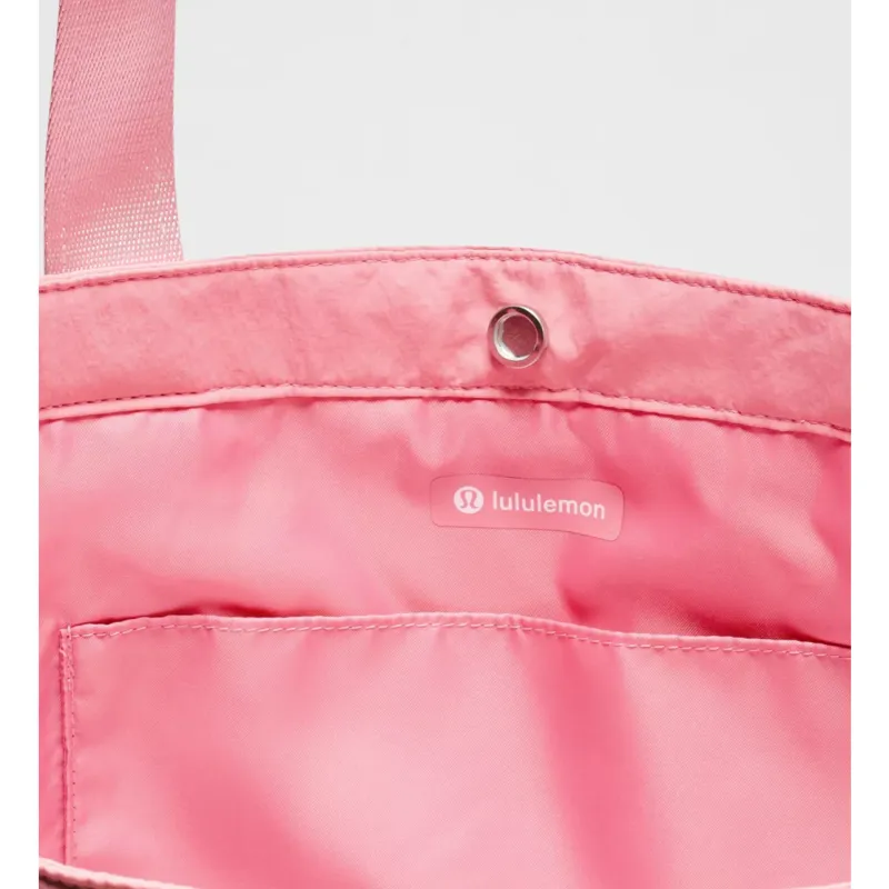 Lululemon Nylon Tote Bag Shopping Bag Handbag Shoulder Bags Regular Women's Cherry Blossom Pink & Washable Fuchsia-2