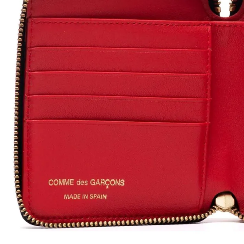CDG Cow Leather Wallet Regular Women's Red-4