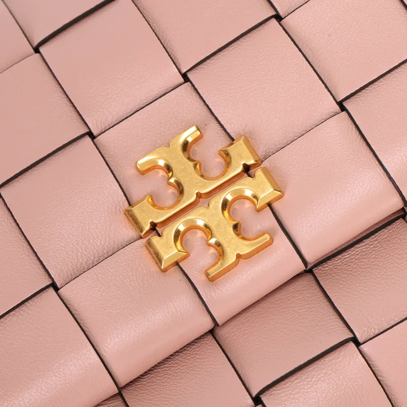 TORY BURCH Kira Leather Shoulder Bag, Crossbody Bag Women's Pink-4