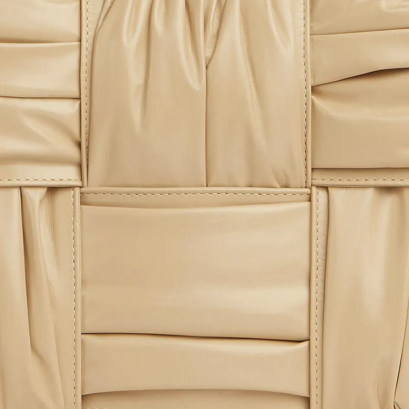 Bottega Veneta ARCO Cow Leather Tote Bag, Shopping Bag, Handbag Trumpets Women's Oat-4