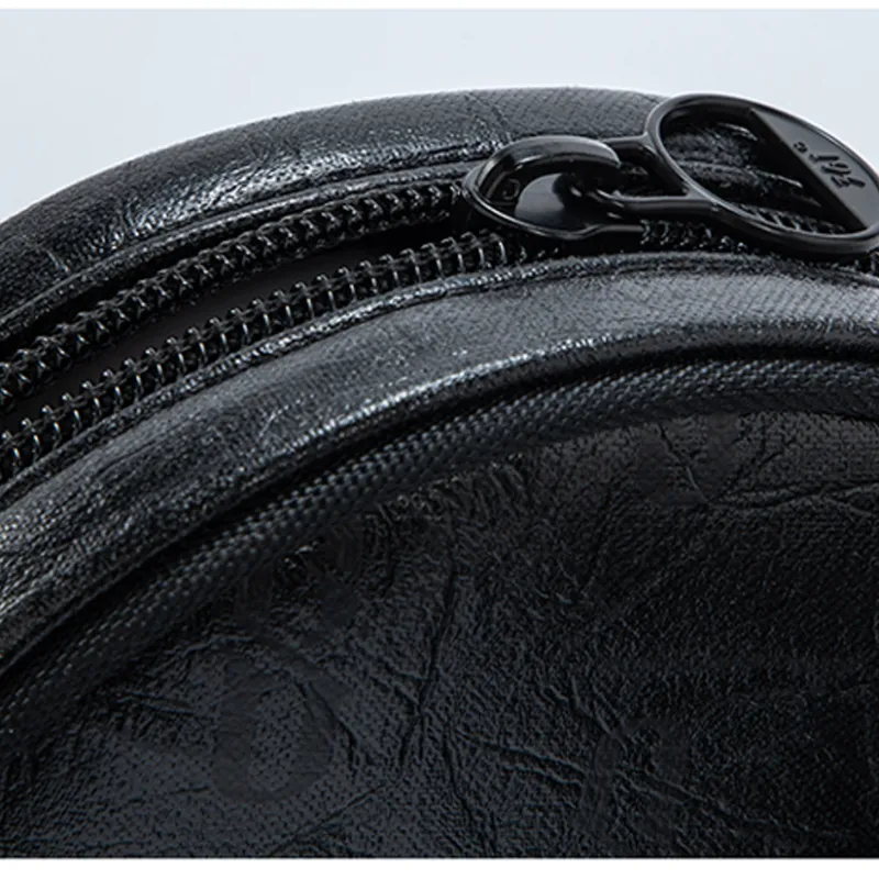 361° Fabric Crossbody Bag Small Size Unisex Black-4