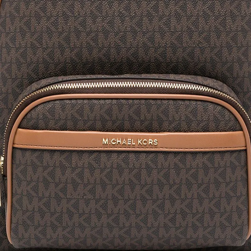 MICHAEL KORS PVC Polyvinyl Chloride Backpack Women's Brown-4