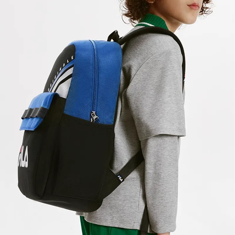 FILA Nylon Backpack Medium Size Men's Knight Blue-2