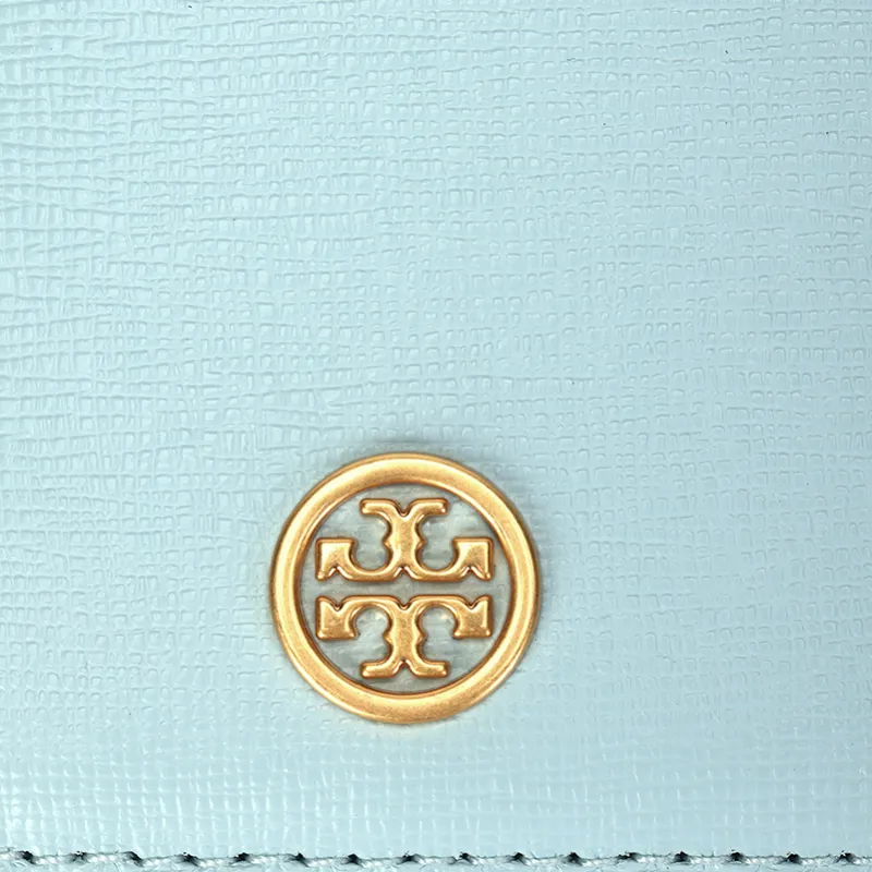 TORY BURCH Cow Leather Card Holder Women's Light Blue-4