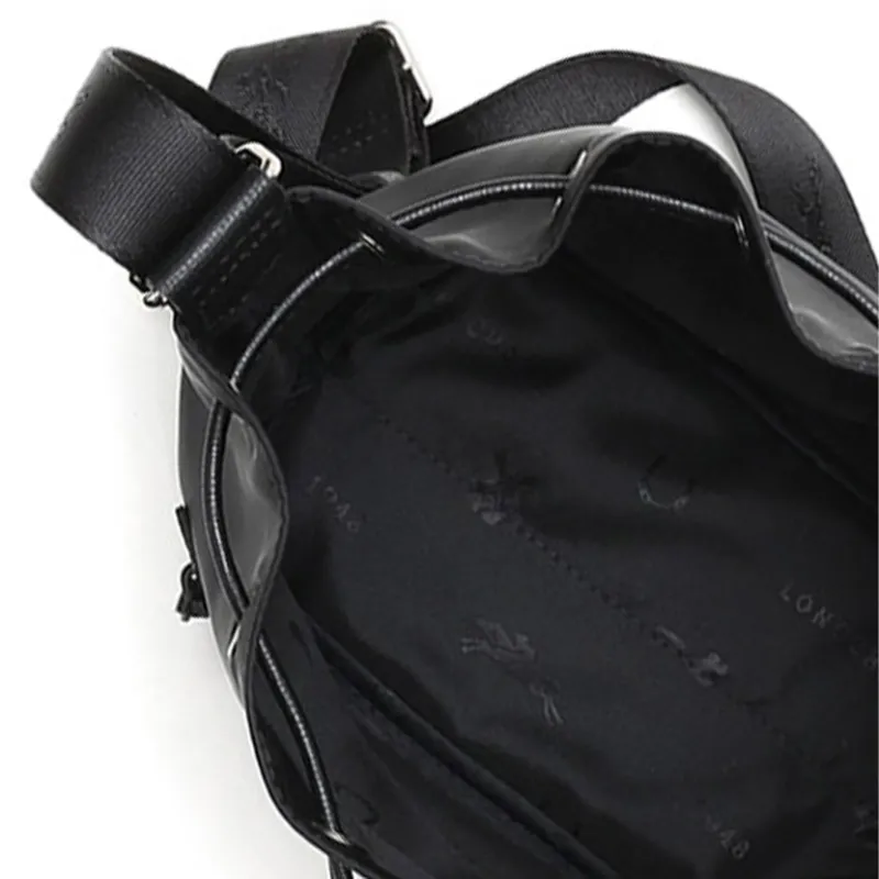 LONGCHAMP Le Pliage Fabric Shoulder Bag Crossbody Bag Small Size Women's Black-4