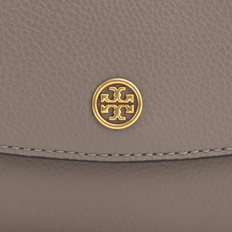 TORY BURCH Robinson Litchi Grain Leather Crossbody Bag, Shoulder Bag Women's Hawk Gray-4