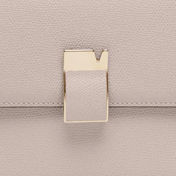 Valextra Calfskin Shoulder Bag, Crossbody Bag Mini Women's Nude-3