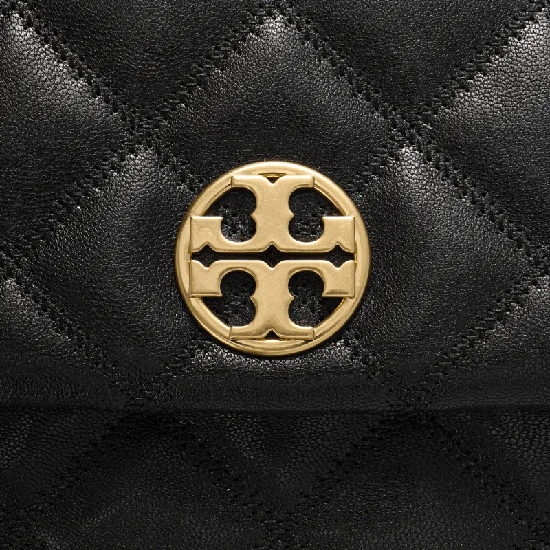 TORY BURCH TB Willa Cow Leather Shoulder Bag, Crossbody Bag Tubas Women's Black-4