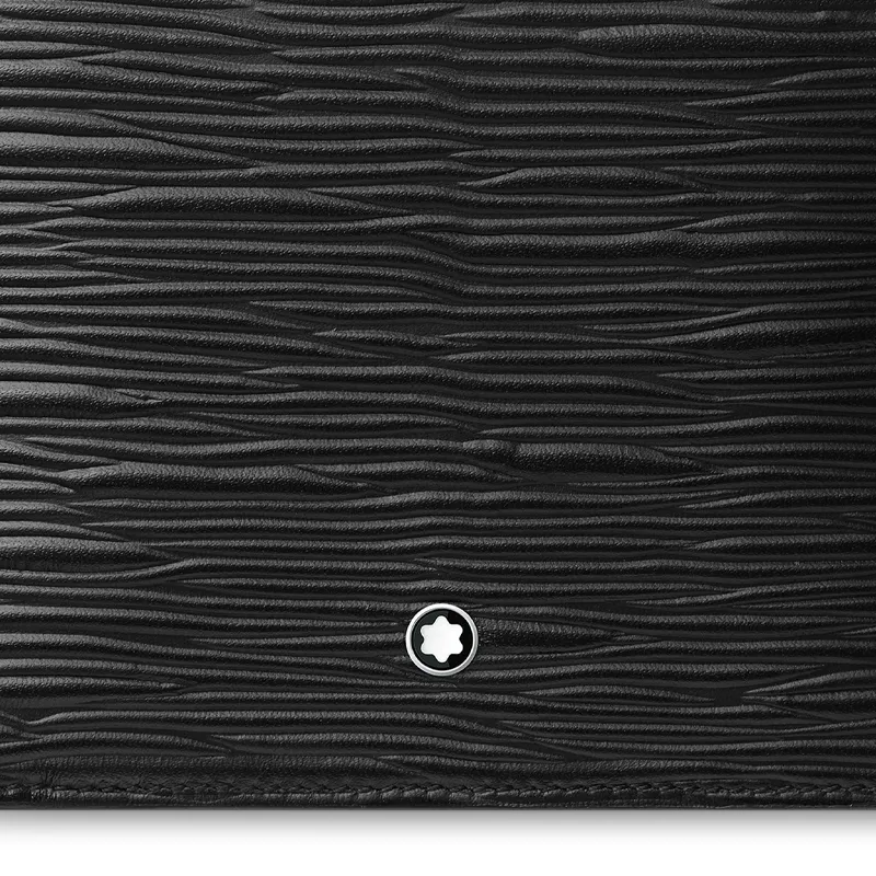 MONTBLANC Cow Leather Wallet Men's Black-4