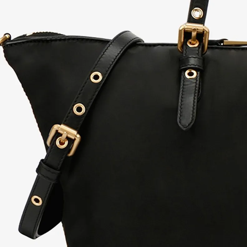 MOSCHINO MOSCHINO Luggage Collection Fabric Tote Bag Shopping Bag Handbag Shoulder Bag Large Size Women's Black-3
