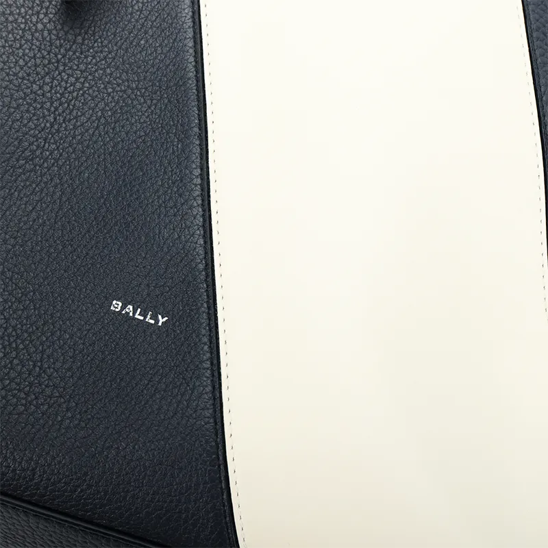 BALLY Grain Calfskin Backpack Men's Midnight Blue-4