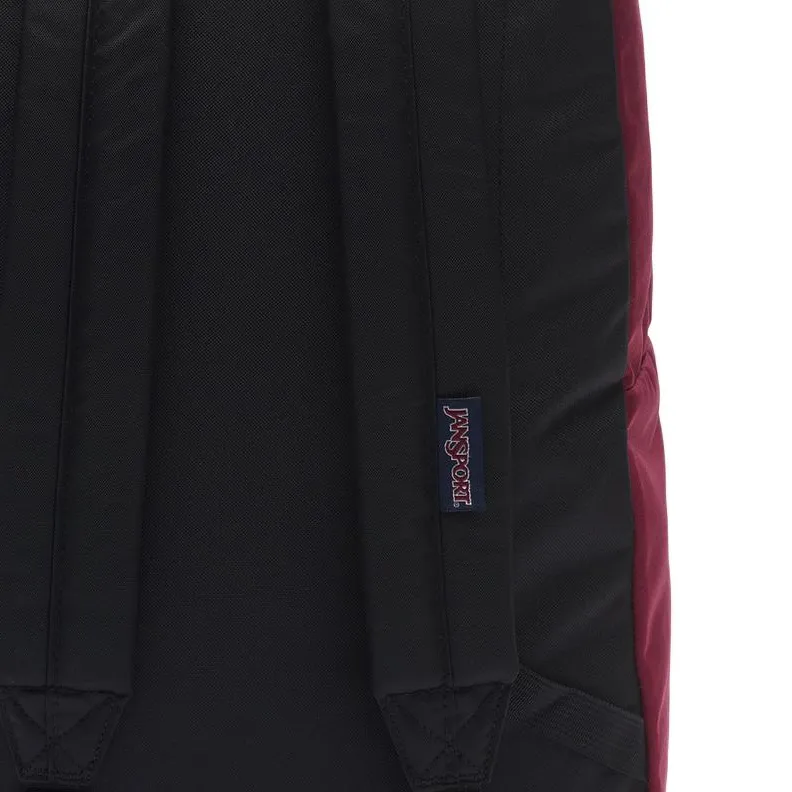 JanSport Polyester Backpack Unisex Burgundy Color-4