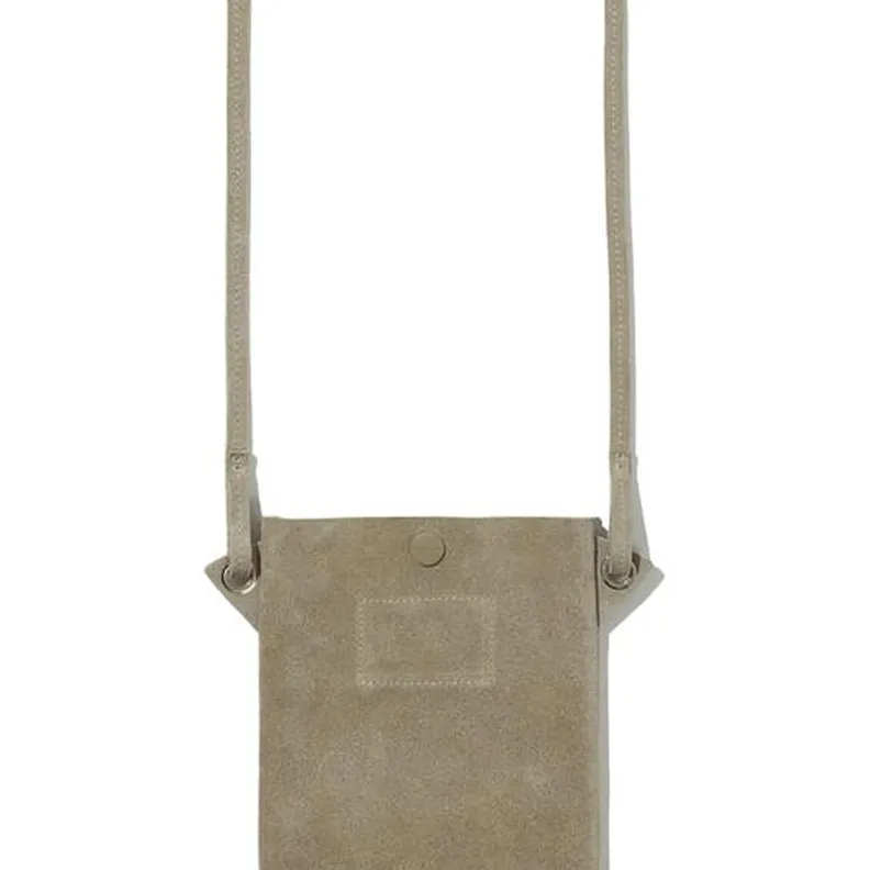 COVERNAT Suede Shoulder Bag Crossbody Bag Small Size Women's Beige-3