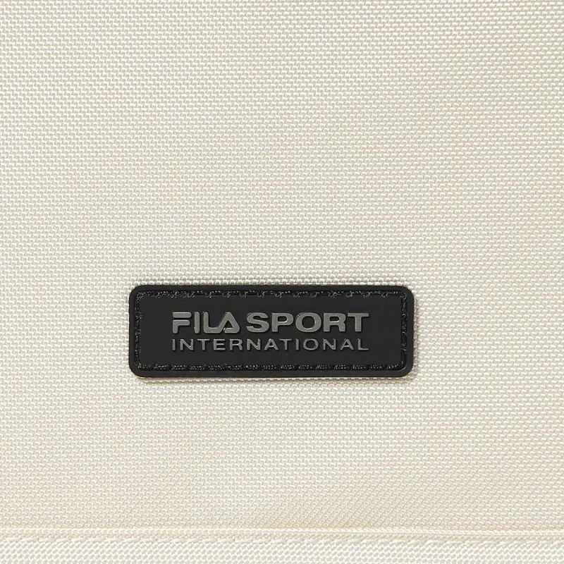 FILA Nylon Messenger Bag Shoulder Bag Crossbody Bag Regular Unisex Beige-4
