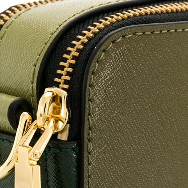 MARC JACOBS Leather Camera Bag Shoulder Bag Crossbody Bag Women's Matcha Green-4