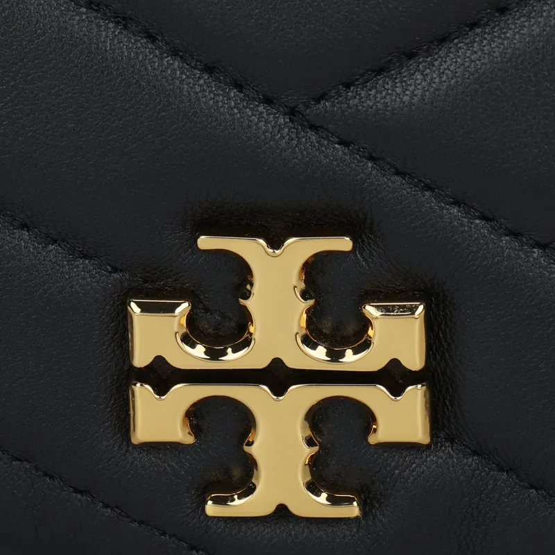 TORY BURCH Kira Sheepskin Shoulder Bag Women's Black-4