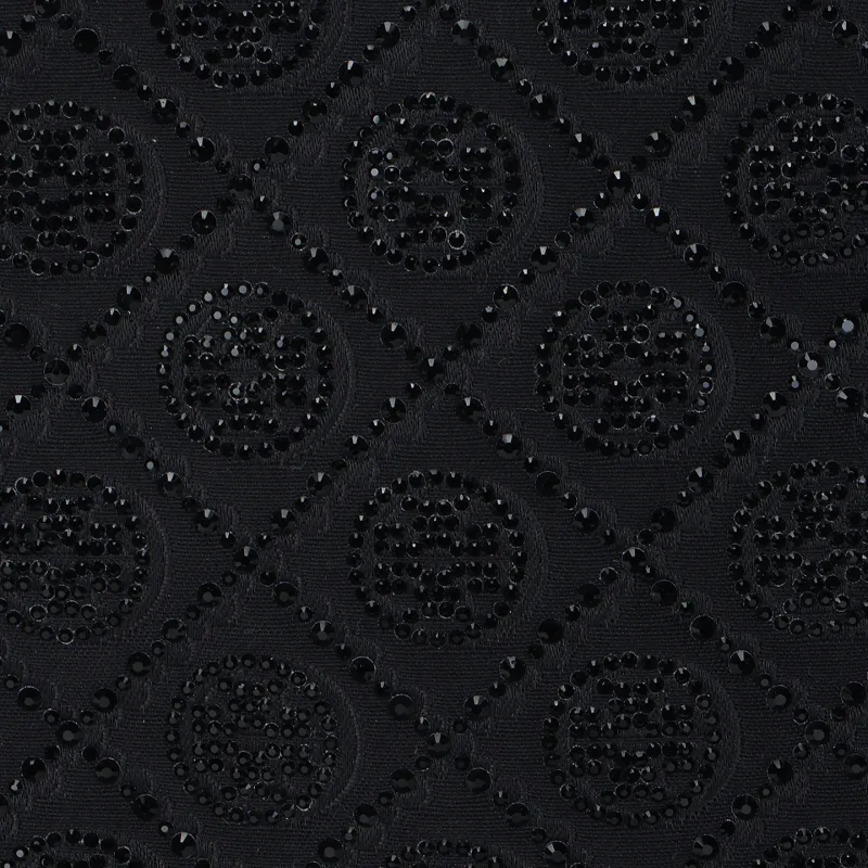 TORY BURCH Fabric Tote Bag Shopping Bag Shoulder Bag Handbag Mini Women's Black-4