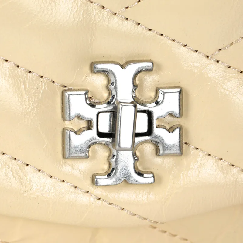 TORY BURCH Kira Sheepskin Shoulder Bag, Crossbody Bag Mini Women's Yellow-4