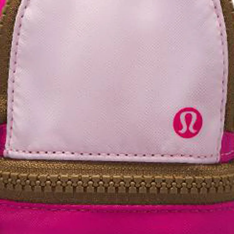 Lululemon Nylon Storage Bag Women's Sonic Pink & Brown-2