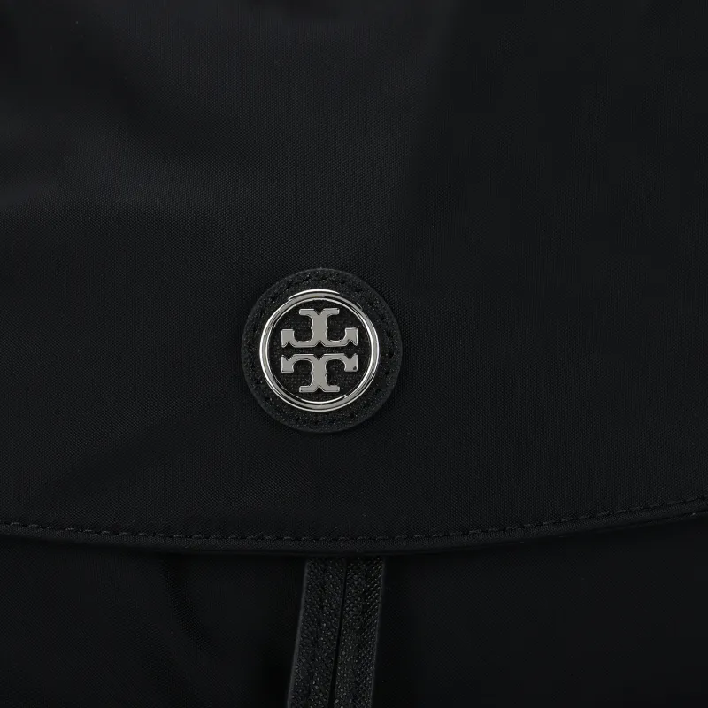 TORY BURCH Virginia Flap Backpack Black-4