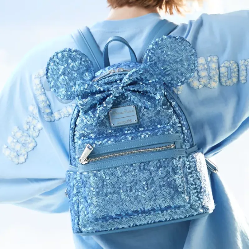 Disney PU Backpack Mini Women's Blue-4