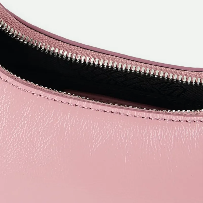 MARGE SHERWOOD Cow Leather Shoulder Bag Crossbody Bag Handbag Medium Size Women's Pink-4