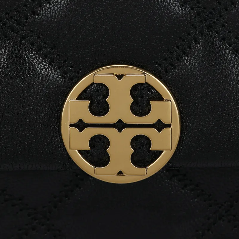 TORY BURCH Sheepskin Shoulder Bag Women's Black-4