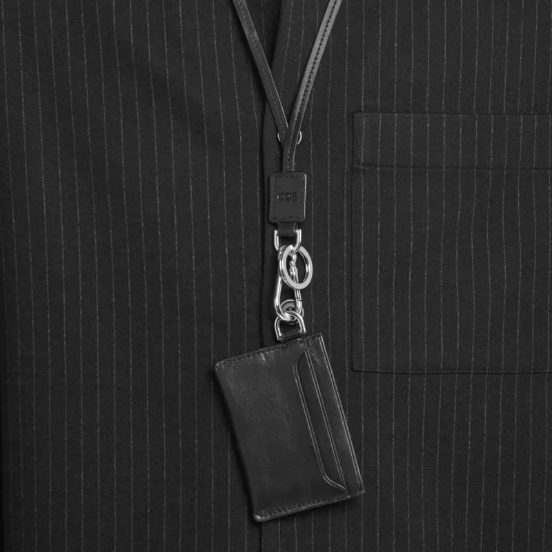 COS Leather Card Holder Men's Black-4