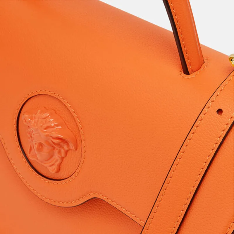 FANSIZHE VERSACE Leather Handbag Large Size Women's Orange-3