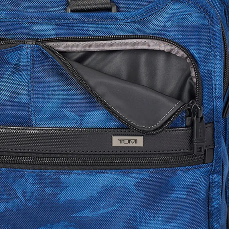 TUMI Elastic Nylon Briefcases Men's Blue-3