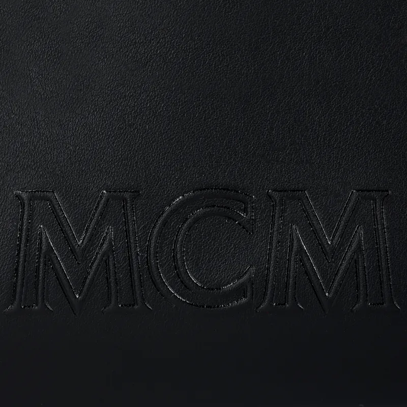 MCM Aren Leather Boston Bag Shoulder Bag Crossbody Bag Handbag Mini Women's Black-4