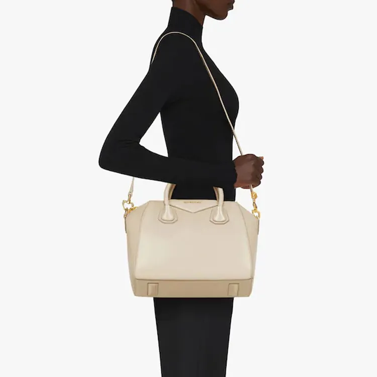 GIVENCHY Antigona Calfskin Shoulder Bag Crossbody Bag Handbag Small Size Women's Natural Beige-6