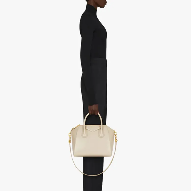 GIVENCHY Antigona Calfskin Shoulder Bag Crossbody Bag Handbag Small Size Women's Natural Beige-5