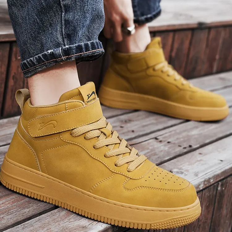 K-bird Full-Coverage Slip-Resistant Water-Resistant Wear-Resistant Lightweight High-Top Skateboard Shoes Men's-5
