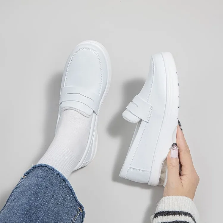 Warrior Nurse Shoes Non-slip Lightweight Low-Top Casual Shoes Women's White-6