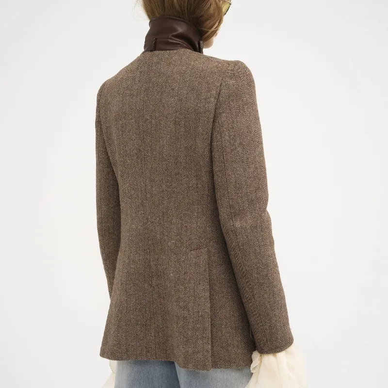 Chloé Collared Button Up Jacket-3