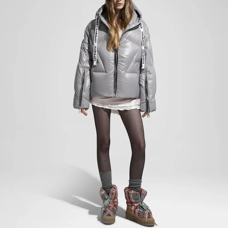 KHRISJOY Khris Shiny Puffer Jacket-1