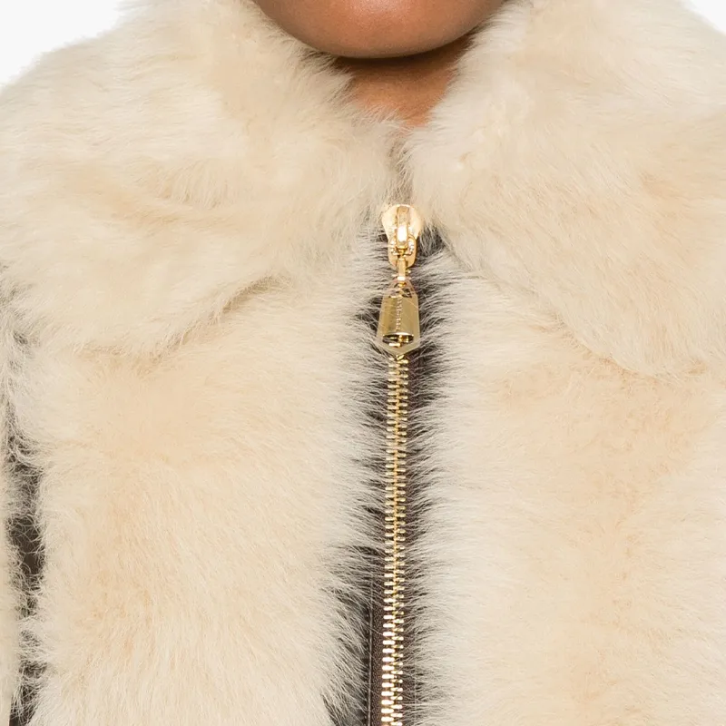 Zimmermann Illustration Shearling Jacket-4