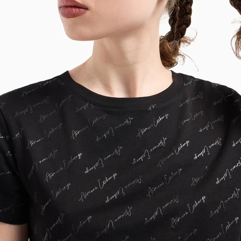 ARMANI EXCHANGEAE T Shirt Women's Black-3