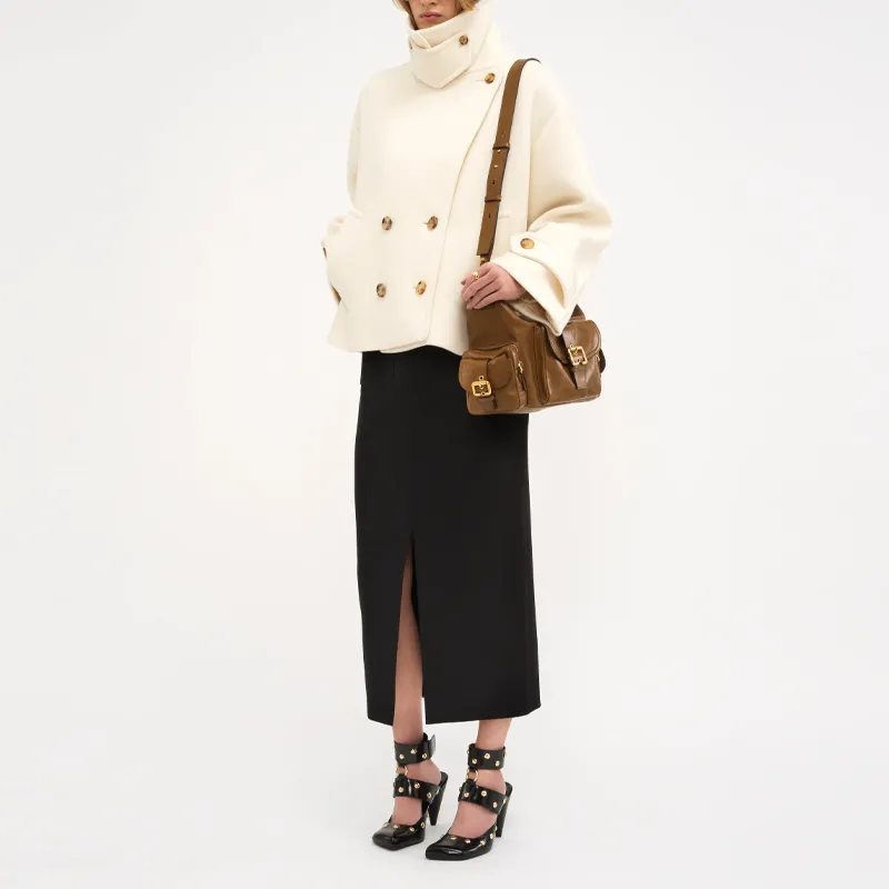 Chloé Double Breasted Long Sleeved Coat-1