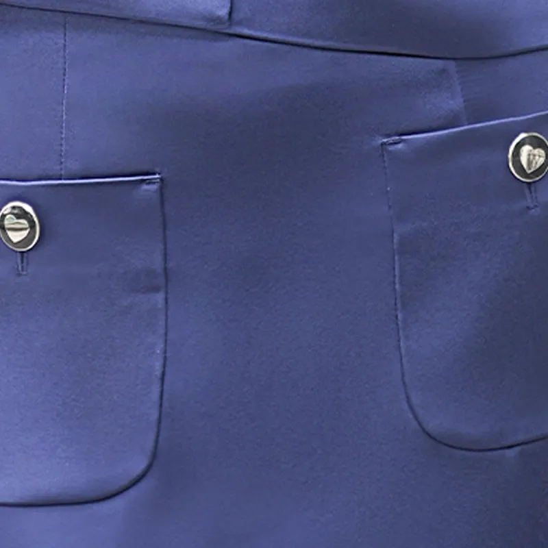 BESIONIA SS24 Casual Long Skirts Women's Royal Blue-5