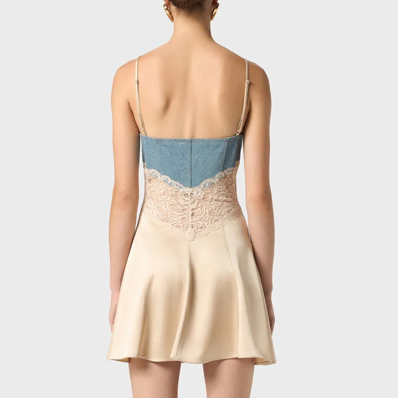 Blumarine Lace trim Mini Dress-3
